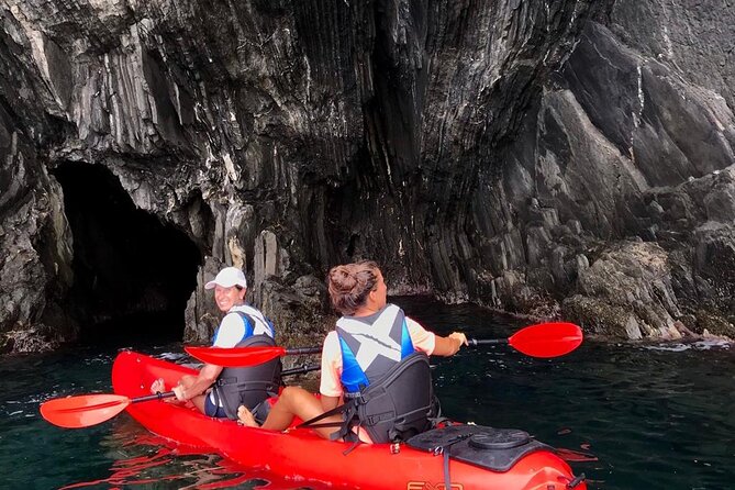 Kayak experience with Carnassa Tour in Cinque Terre + Snorkeling - A refreshing snorkeling break under a waterfall