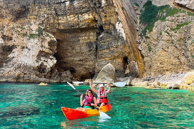 Kayak Paradise: Cala Portixol Snorkel, Cave & Cliff Jumping Tour - Price and overall value at $60.49
