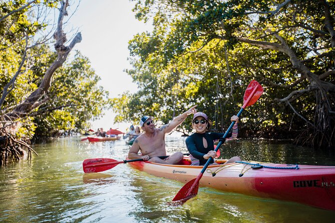 Key West Full-Day Ocean Adventure: Kayak, Snorkel, Sail - Kayaking beneath the mangroves