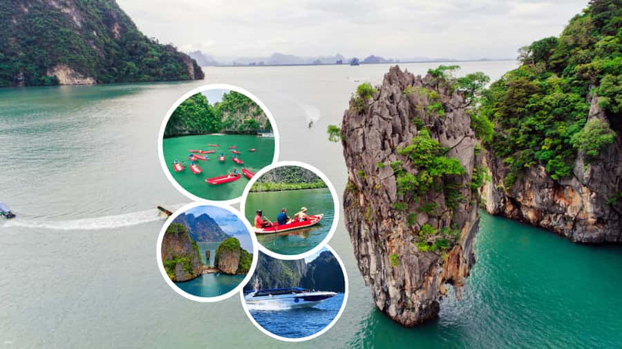Khaolak: James Bond Island Kayak Tour with Snorkeling &Lunch - Panak Island takes you into caves