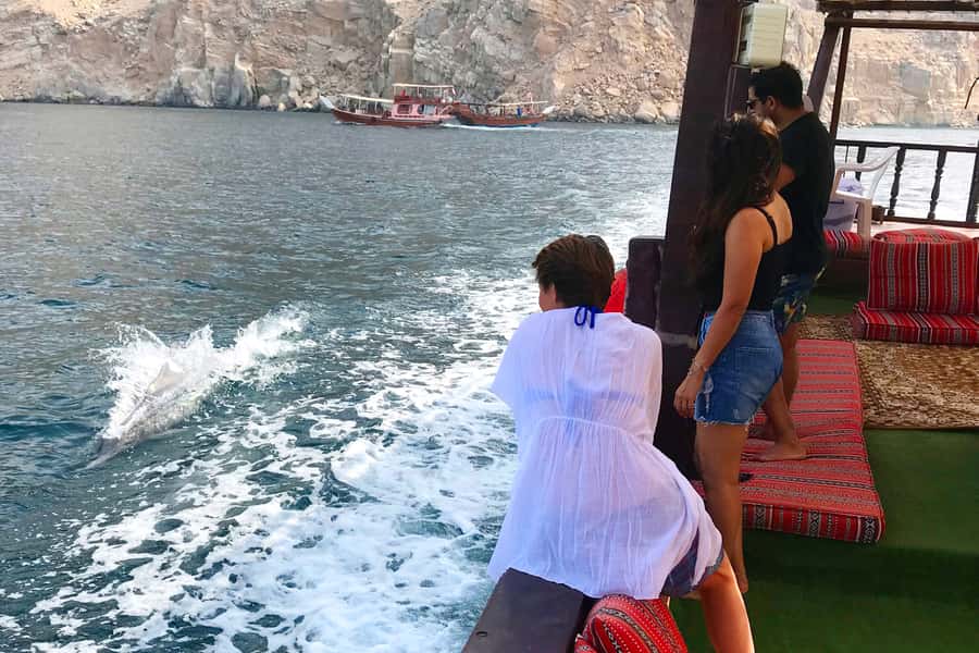 Khasab: Dolphin Watching Day Tour with Snorkeling & Lunch - Telegraph Island: the first swim and snorkel