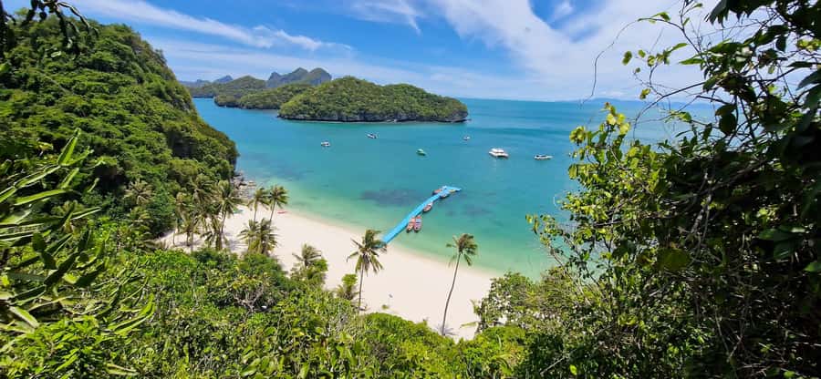 Koh Pha Ngan: Day Tour Ang Thong with Kayak, Snorkel & Lunch - Emerald Lake and the short climb at Koh Mae Ko