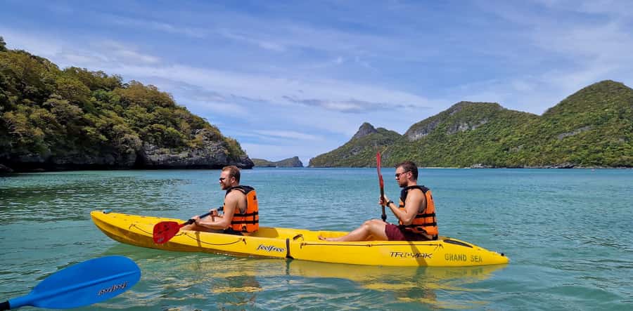Koh Pha Ngan: Day Tour Ang Thong with Kayak, Snorkel & Lunch - The steep climb to Pha Chan Charat Viewpoint
