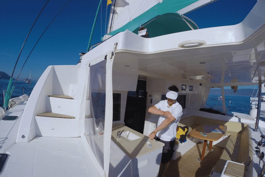 KOS: Catamaran Day Cruise – Swim, Snorkel, Food & Drinks! - The Crew and the Feel on Board