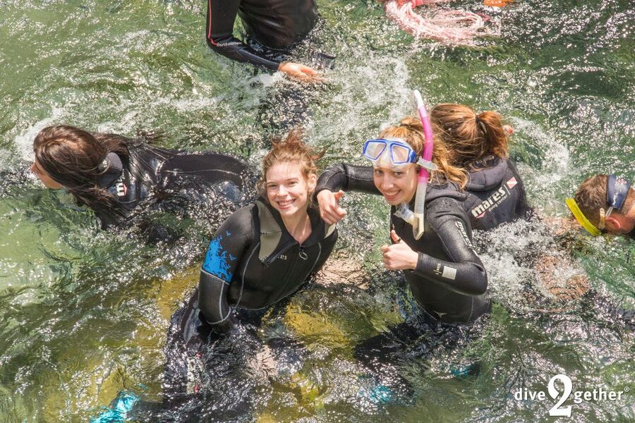Kourtaliotiko Gorge: Snorkel Trip to the Waterfalls - Wading toward the first springs