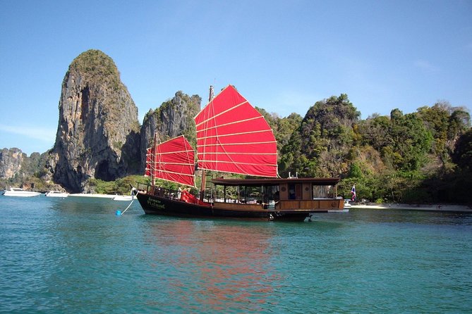 Krabi 4 Island Sunset Snorkeling Cruise + Bioluminescent Swim - Getting aboard from Ao Nang or Railay