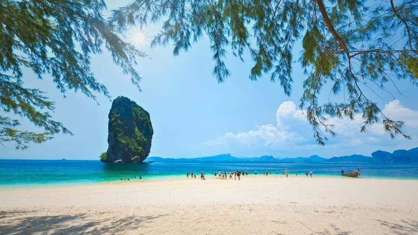 Krabi: 4 Islands Hopping & Snorkeling Tour - Chicken Island and the famous rock profile