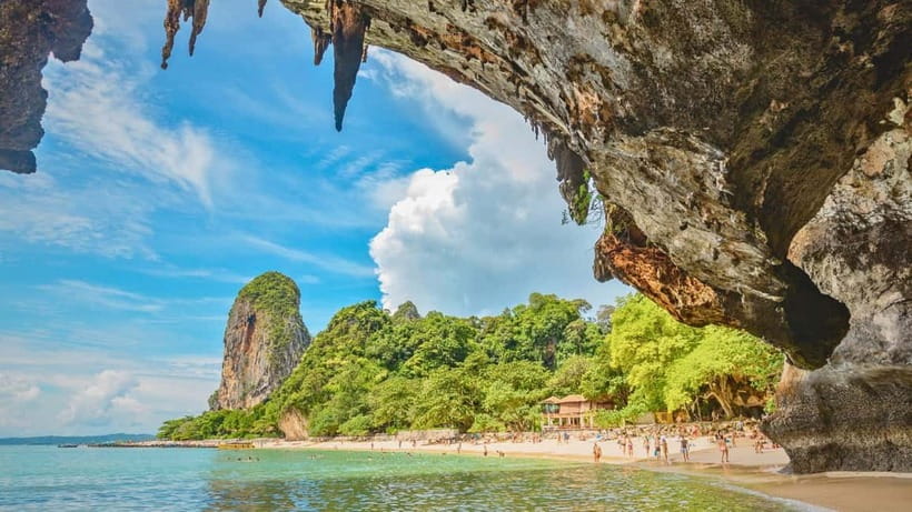 Krabi: 4 Islands Hopping & Snorkeling Tour - Phra Nang Beach and the princess spirit cave