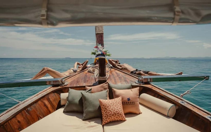 Krabi: 7 Island Tour by Luxury Longtail Boat with Snorkeling - Koh Mor and Puya Bay keep the ride peaceful