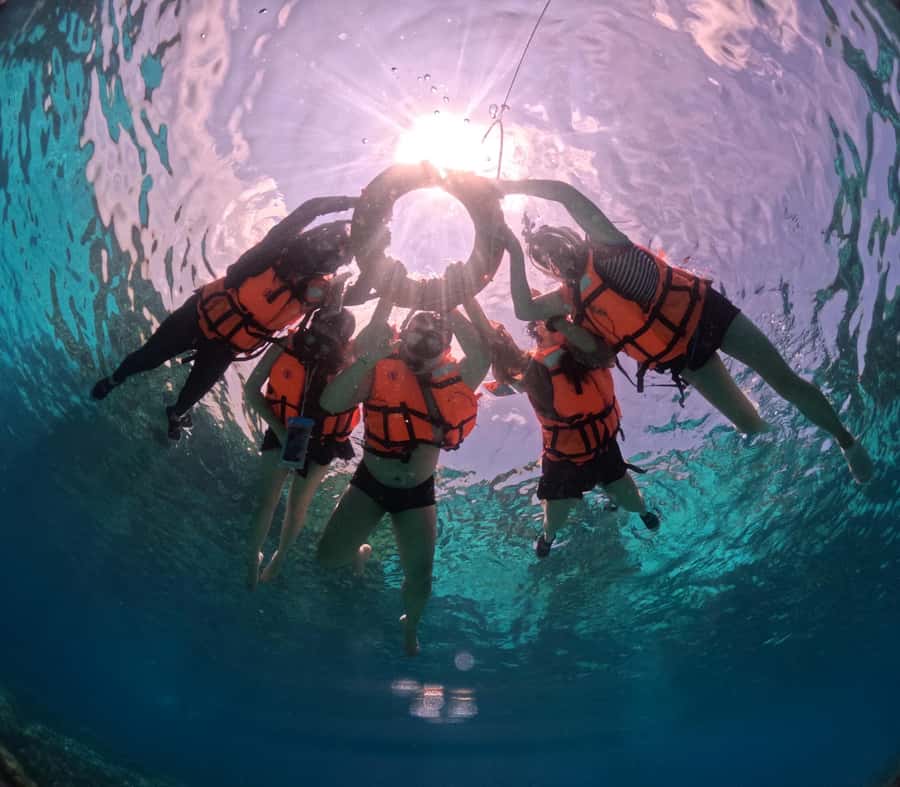 Krabi Aonang: Koh Rok & Koh Haa Snorkelling Day Trip + Lunch - From Leam-Kruad Pier to the islands
