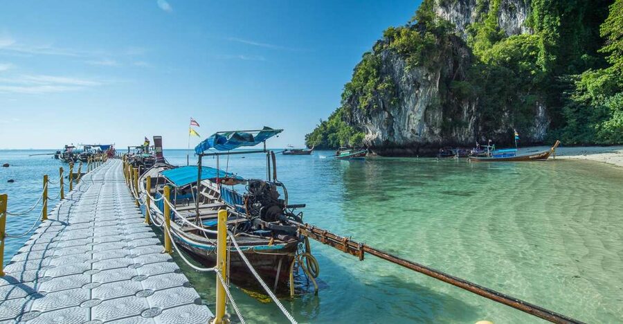 Krabi: Hong Islands Snorkeling with Lunch by Longtail Boat - The morning ride from Ao Nang