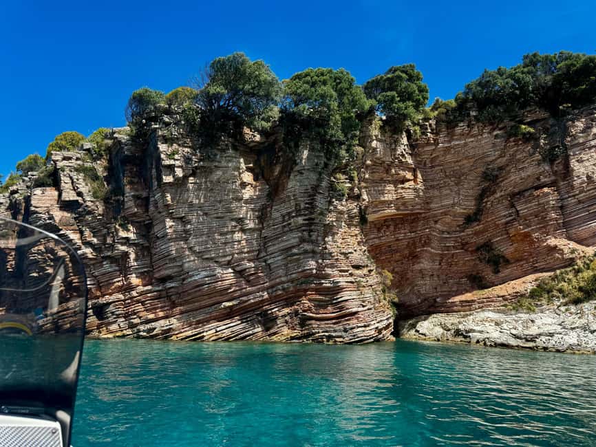 Ksamil Pigeon Cave Snorkeling free Drinks Speedboat In Group - The Ksamil islands and the long swimming break