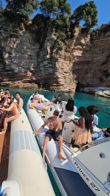 Ksamil Pigeon Cave Snorkeling free Drinks Speedboat In Group - The right match for your day in Ksamil