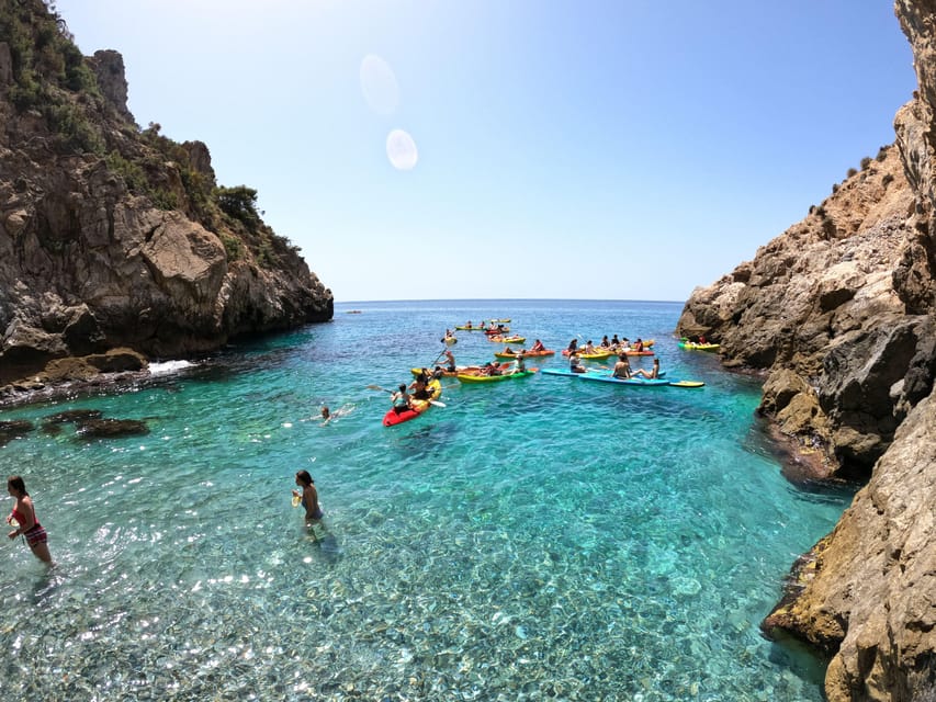 La Herradura: Maro Cliffs Kayak and Snorkeling Tour - The Maro-Cerro Gordo cliffs from the sea