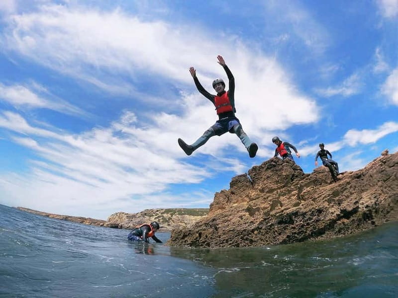 Lagos: Algarve Coasteering and Snorkeling Adventure - What coasteering near Sagres really involves