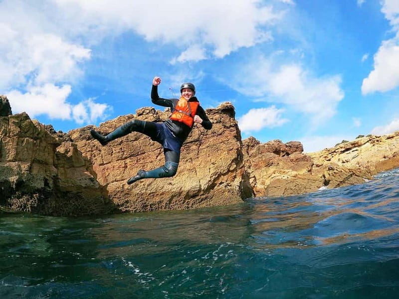 Lagos: Algarve Coasteering and Snorkeling Adventure - Three hours of swimming, climbing, and jumping