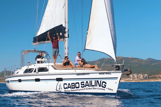 Lands End Luxury Sail and Snorkel Cruise in Cabo San Lucas - El Arco and Lover’s Beach from the sea