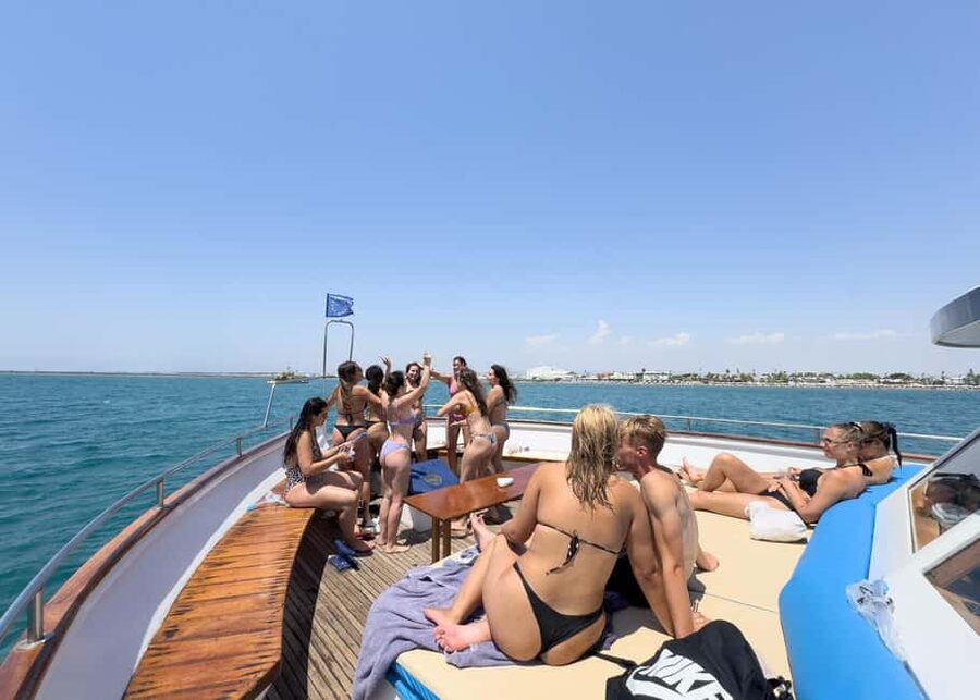 Larnaca Bay Cruise with Snorkeling - The onboard mood and crew