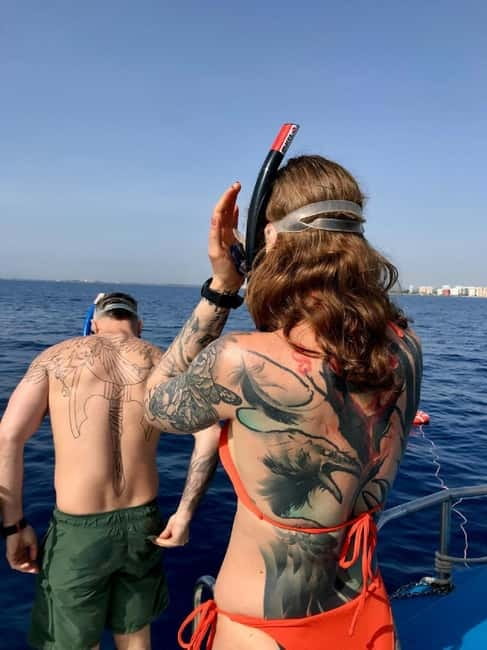 Larnaca: Snorkelling Zenobia Wreck Plus Mini Cruise - Getting ready with the supplied equipment