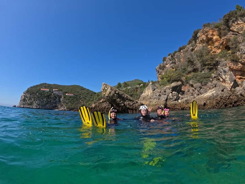 Lisbon: Snorkeling experience in Marine Reserve with photos - The equipment briefing and first swim