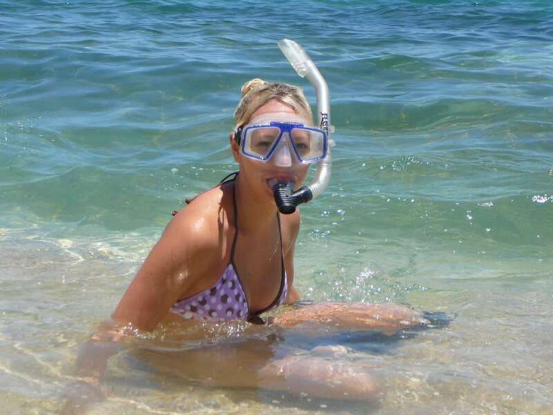 Los Cabos: Kayaking and Snorkeling in Two Pristine Bays - Paddling toward Santa Maria’s horseshoe beach