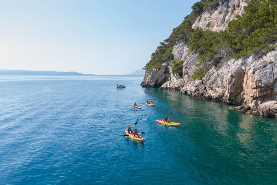Makarska: Guided Sea Kayaking Tour with Snorkeling Stop - Starting near Restaurant Lavander