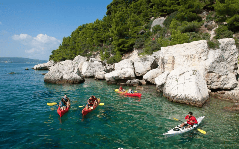 Makarska: Sea kayaking & snorkeling adventure - MPL Nautika - Starting at Cvitačka Beach with Mount Biokovo behind you
