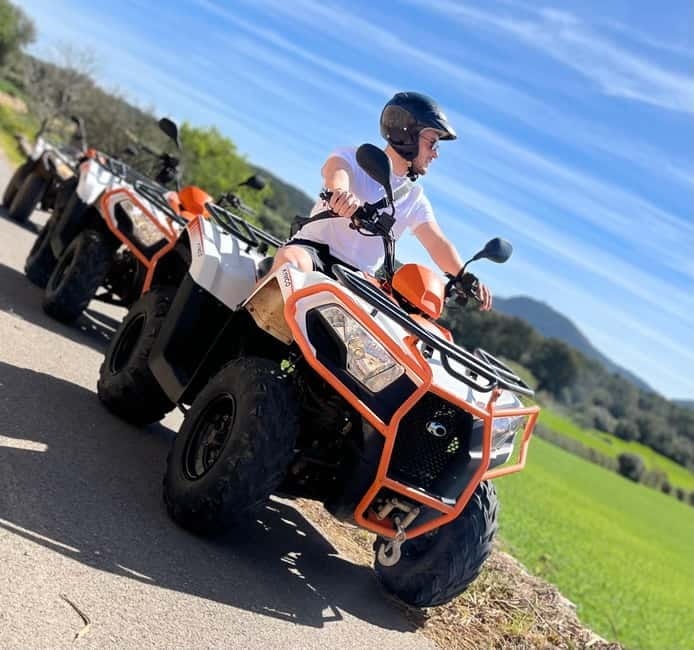 Mallorca: Quad Bike Tour, Snorkeling, and Cliff Jumping - Forest roads and the climb toward Mount Randa