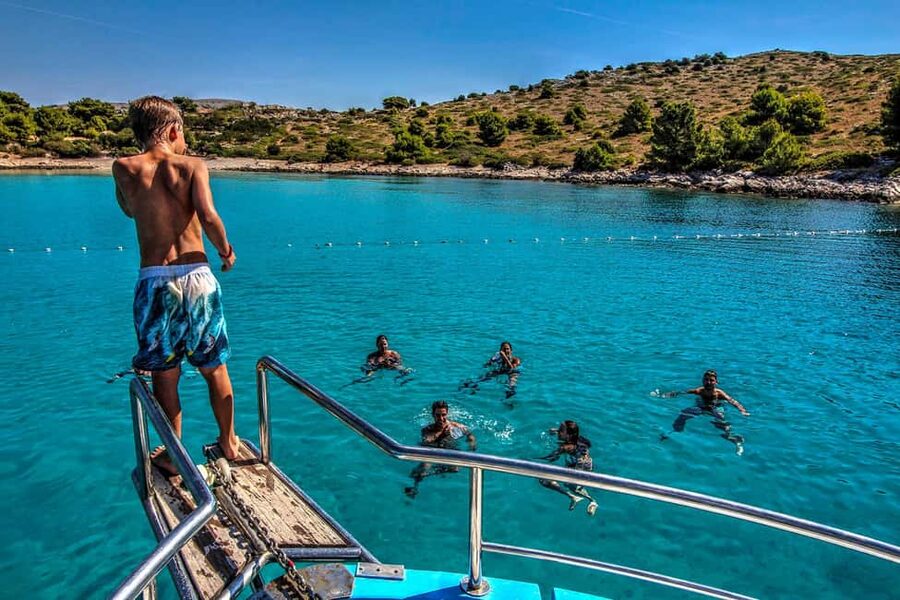 Mikado Kornati Excursion with snorkeling and hiking stops - Two hours of Kornati views from the boat