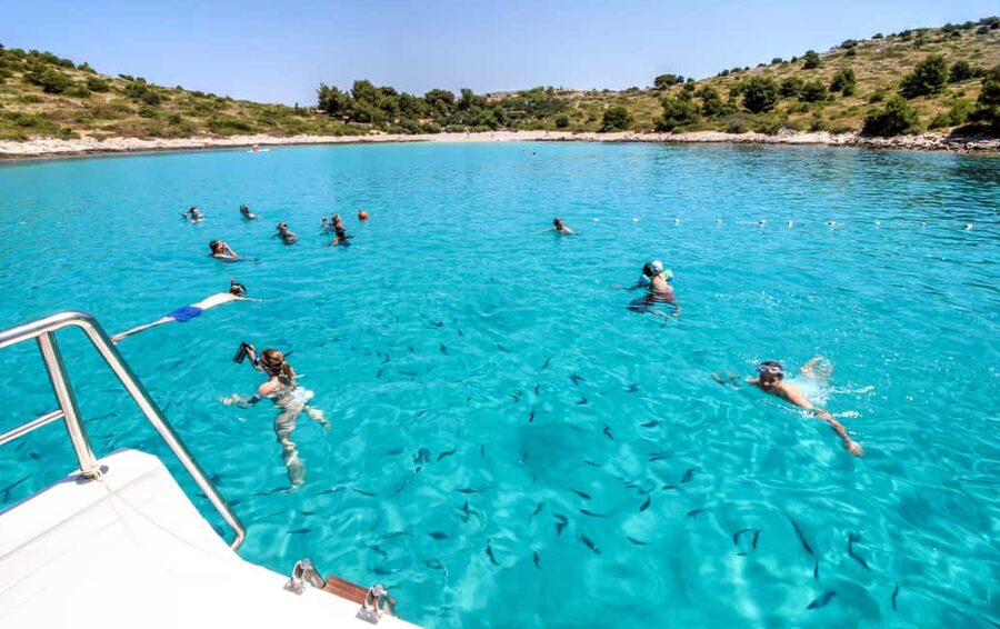 Mikado Kornati Excursion with snorkeling and hiking stops - Tarac Bay adds a short walk and a bigger view