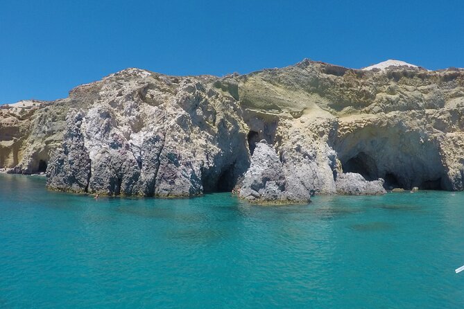 Milos: Half-Day Speedboat Cruise to Kleftiko with snorkeling tour - What food and drinks are really included