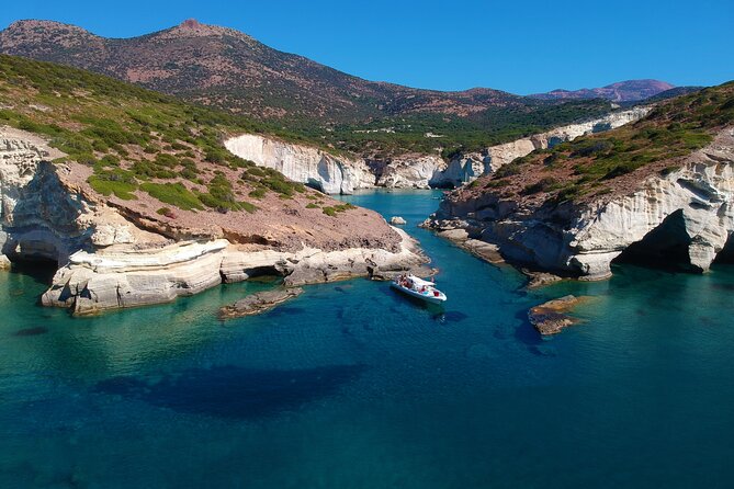 Milos: Half-Day Speedboat Cruise to Kleftiko with snorkeling tour - Sykia Cave gives the cruise its best photo stop