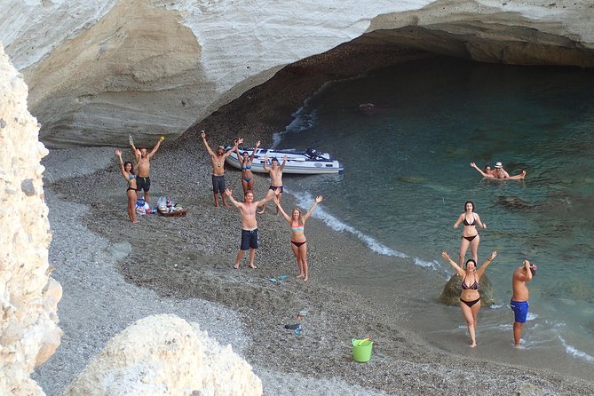 Milos Small-Group Full-Day Cruise with Snorkelling and Lunch - Agios Dimitrios closes the day quietly