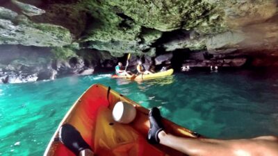 Mogán: Guided Kayak to Caves and Snorkeling Tour