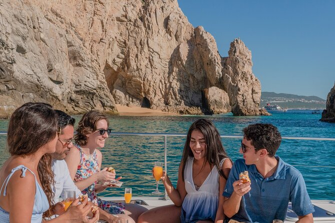 Multimillion Yacht Cabo Cruise Sunset or Snorkel Optional PICKUP! - Boat comfort, space, and photographs