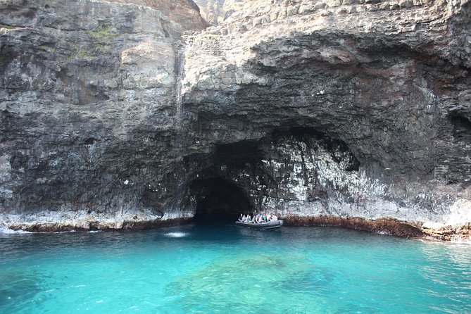 Na Pali Coast Half-Day Raft and Snorkel Adventure - Riding beneath cliffs, caves, and waterfalls
