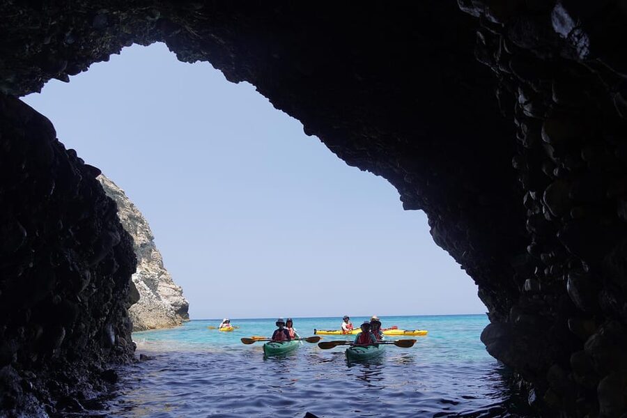 Naxos: Kampos Farm Sea Kayak Tour with Snorkeling & Picnic - Weather can change the coast
