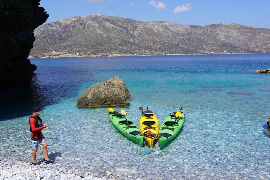 Naxos: Moutsouna Caves Sea Kayak Tour, Snorkeling & Picnic - What the seven-hour schedule feels like