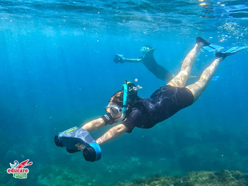 Nerja-Maro: Snorkeling & Sea Scooter Speedboat Trip - From Burriana Beach to the Maro cliffs