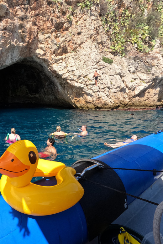 Nice: Mala Caves, Villefranche & Snorkeling Boat Tour - Mala Cave and the Mediterranean swim