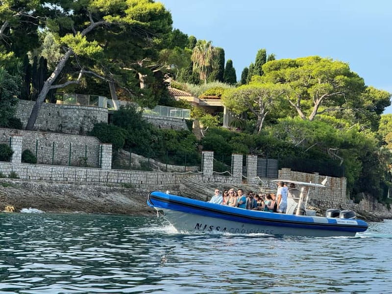 Nice: Secret Riviera Boat Tour to Mala cave with Snorkeling - The fast run from Nice toward Mala Cave