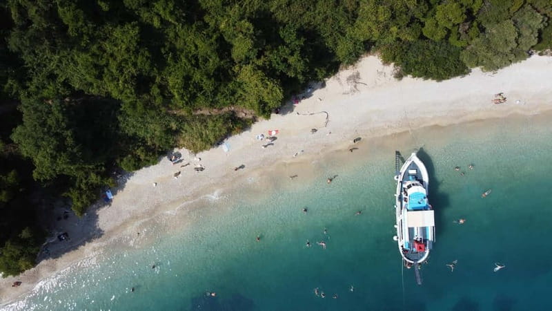 Northeast Corfu Coastal: Swim, Snorkel with lunch & drinks - Swimming into Saint Arsenios Cave