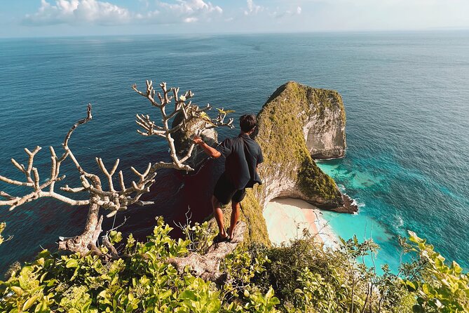 Nusa Penida day trip: boat, 4 snorkeling, Manta rays & Land tour - Kelingking Beach gives you the famous view, not a full beach day