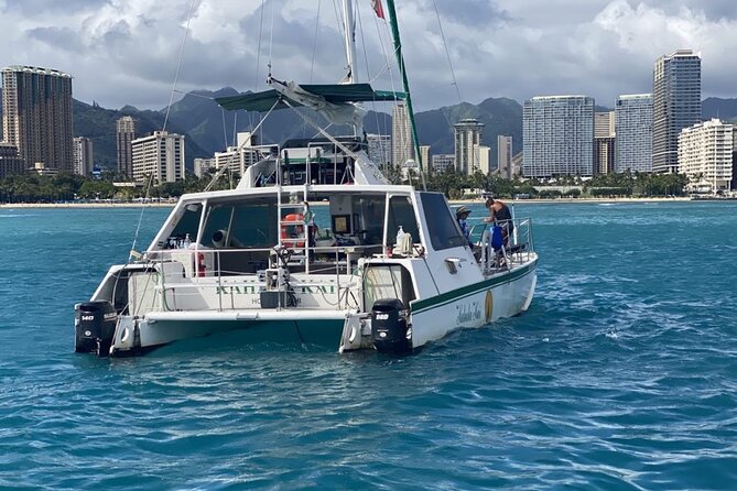 Oahu Catamaran Snorkel Tour: See Turtles 100% Guaranteed - Timing, meeting point, and cancellation rules