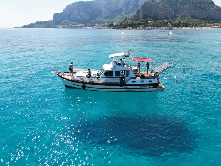 Palermo: Boat Tour With Aperitif Snorkeling And Cave Tour - The first hour: leaving Palermo and reaching Mondello Bay