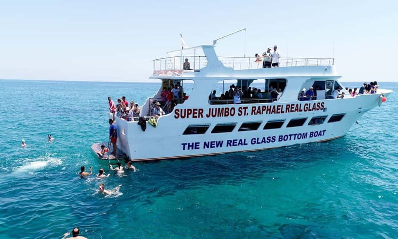 Paphos: Glass Bottom Boat Trip with Swimming or Snorkeling - Finding the boat at Paphos Harbor