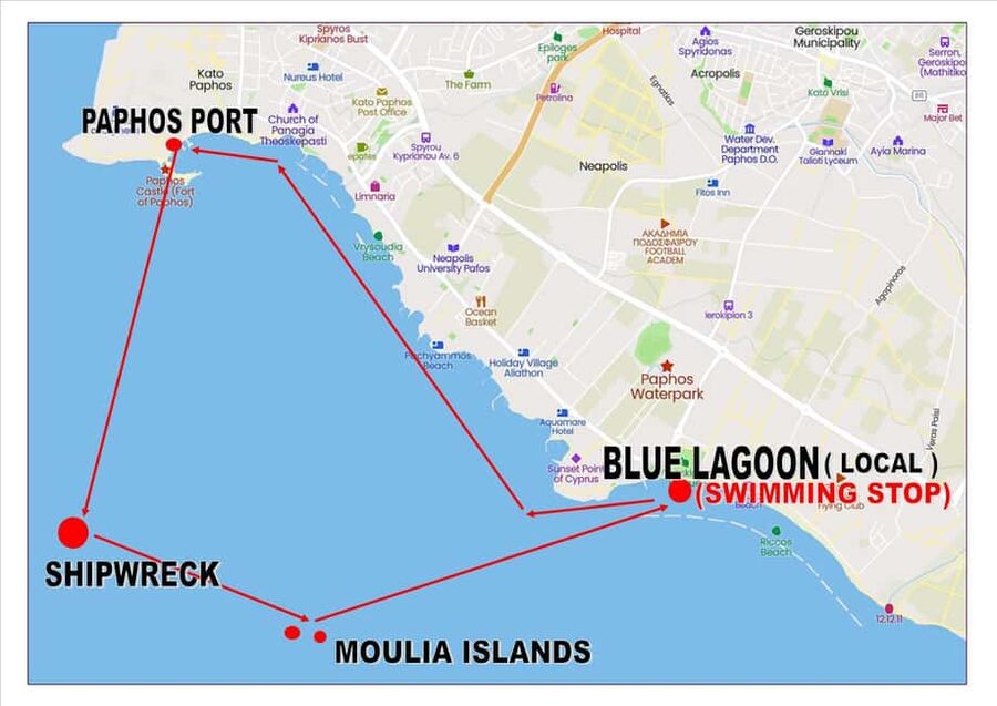 Paphos: The Yellow Glass-Bottom Boat Cruise Swim & Snorkel - Setting out from Paphos Harbour
