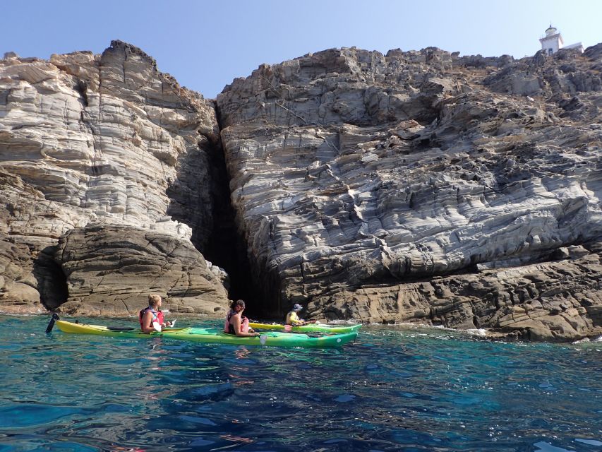 Paros: Sea Kayak Trip with Snorkeling and Snack or Picnic - First Break: Snorkeling, Swimming, and a Short Walk
