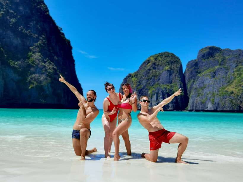 Phi Phi: Half-Day Tour with Maya Bay, Pileh Lagoon & Snorkel - Swimming in Pileh Lagoon