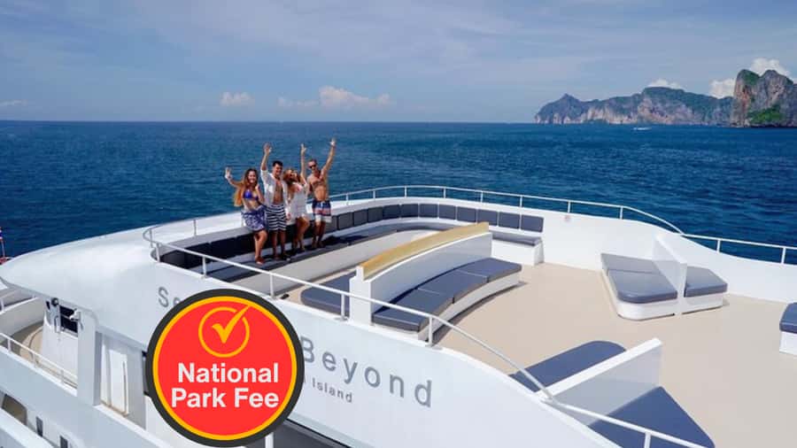 Phi Phi Island Highlights: Cruise, Snorkel & Buffet Lunch - Maya Bay from the water
